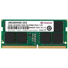   Transcend 32 GB SO-DIMM DDR4 3200 MHz (JM3200HSE-32G)