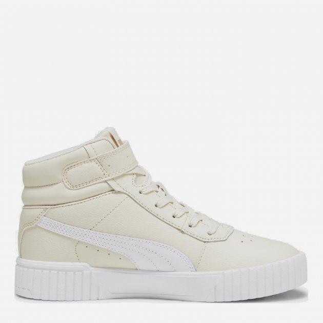 PUMA Жіночі кеди високі  Carina 2.0 Mid 38585108 37.5 (4.5UK) 23.5 см Alpine Snow- White- Gold (409968310 - зображення 1