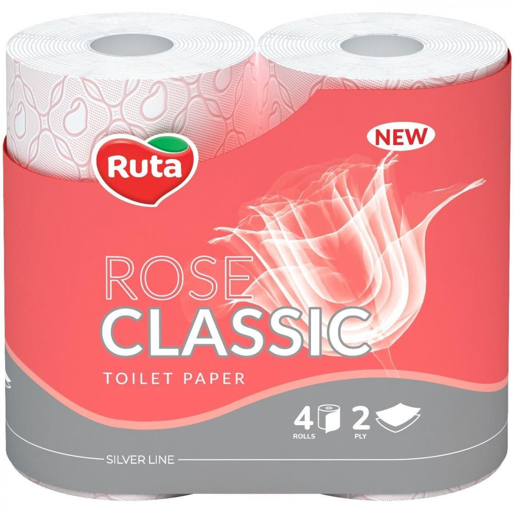 Ruta Туалетная бумага  Classic Rose двухслойная 4 шт. (4820202894131) - зображення 1