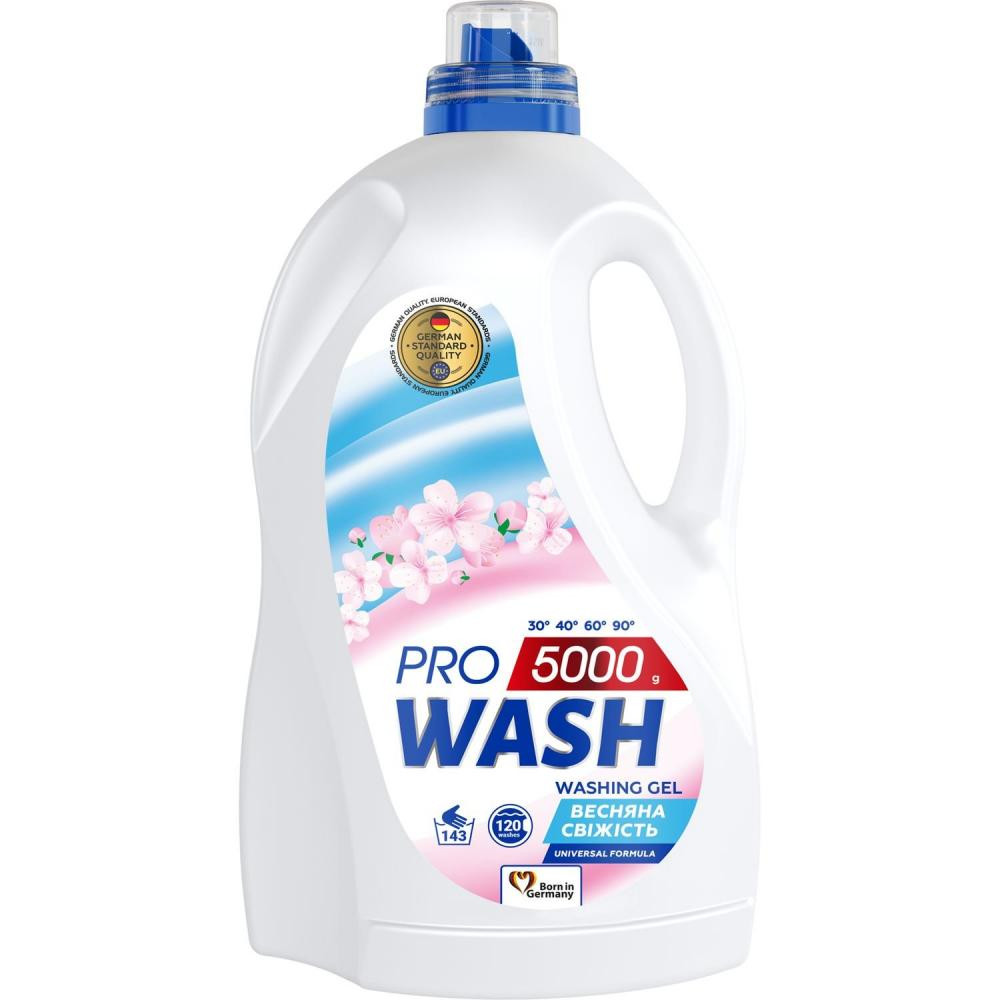 Pro Wash Гель для прання  Весняна свіжість 4.8 л 120 циклів прання (4262396144140) - зображення 1