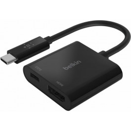   Belkin Charge Adapter USB-C - HDMI Black (AVC002BTBK)