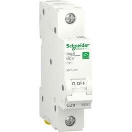   Schneider Electric Resi9 20 А, 1P, кривая С, 6кА (R9F12120)