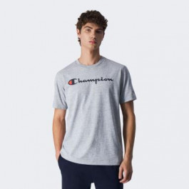   Champion Сіра чоловіча футболка  Crewneck T-Shirt cha219206-NOXM