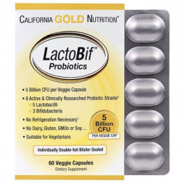   California Gold Nutrition LactoBif Probiotics 30 Billion 60 капсул