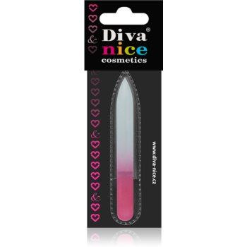 Diva & Nice Cosmetics Accessories скляна пилочка для нігтів малий Pink - зображення 1