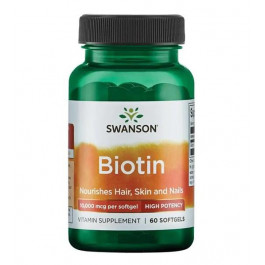   Swanson Biotin 10 000 мкг High Potency 60 капс