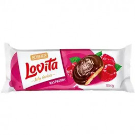   Roshen Печиво  Lovita Jelly Cookies зі смаком малини 135 г (4823077634246)