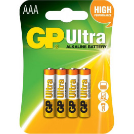   GP Batteries AAA bat Alkaline 4шт Ultra (GP24AU-U4)