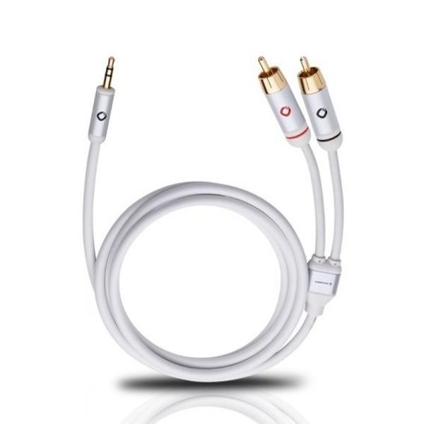 Oehlbach I-Connect Mini-Jack to 2 RCA Set 3.0 m White (60005) - зображення 1