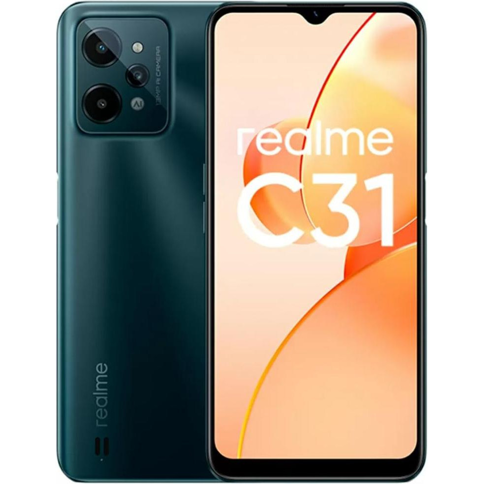 realme C31 3/32GB Dark Green - зображення 1