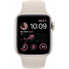 Apple Watch SE 2 GPS 44mm Starlight Aluminum Case w. Starlight Sport Band - M/L (MNTE3) - зображення 3