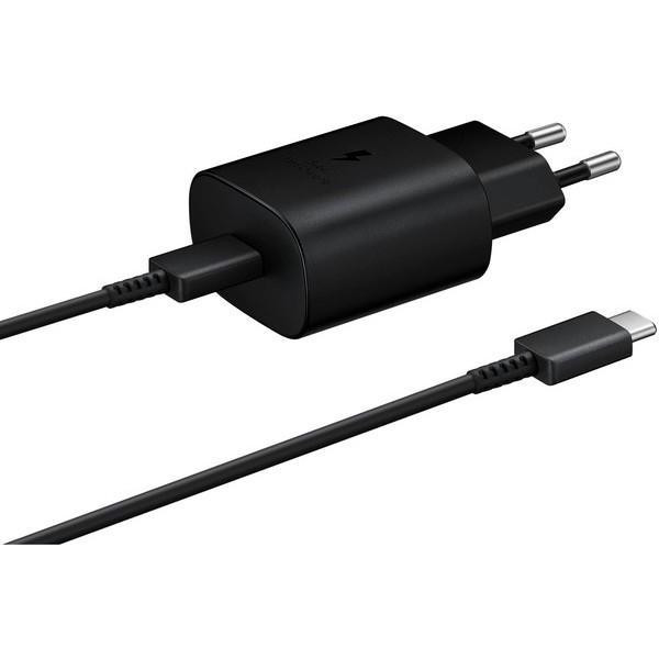 Samsung 25W PD Power Adapter (with Type-C cable) Black (EP-TA800XBE) - зображення 1