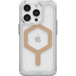   URBAN ARMOR GEAR iPhone 15 Pro Plyo Magsafe, Ice/Gold (114286114381)