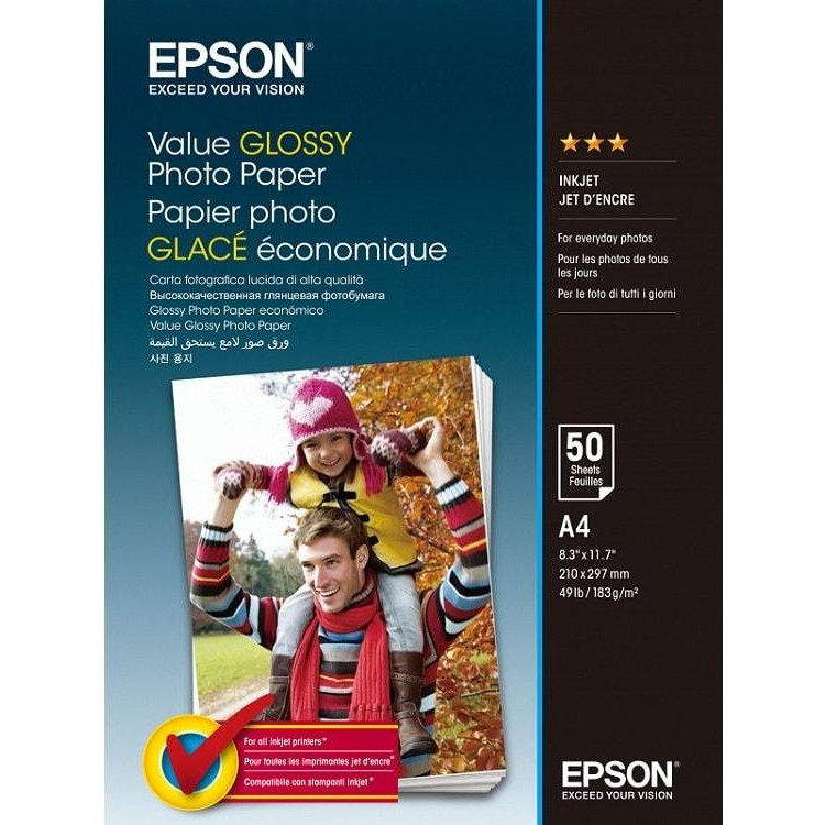 Epson A4 Value Glossy Photo Paper 50 л. (C13S400036) - зображення 1