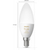 Philips Hue E14 White Ambiance 470лм 40Вт 5.2W, ZigBee, Bluetooth, Apple HomeKit (929002294403) - зображення 3