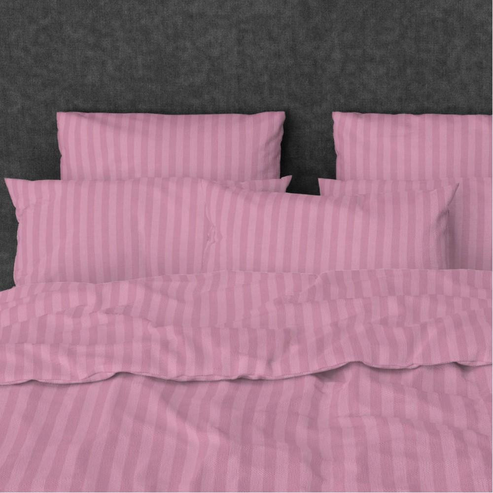 SoundSleep Простирадло на резинці Stripy Pink  бязь 90х200 см (93949415) - зображення 1