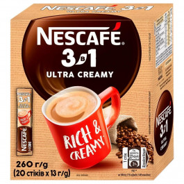   Nescafe Ultra Creamy 3 в 1 20х13 г (7613036116145)