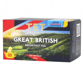   ТЕТ Чай чорний  Great British, 2 г х 40 шт. (5060207697576)