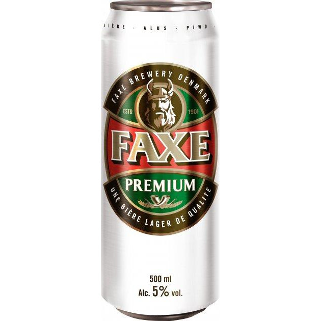 Faxe Пиво  Premium світле фільтроване 0.5 л 5% (4744136011337) - зображення 1