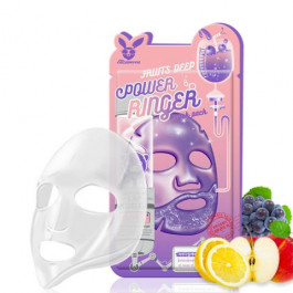 Elizavecca Тканевая маска для лица фруктовая  Face Care Fruits Deep Power Ringer Mask Pack, 23 мл (880952094191