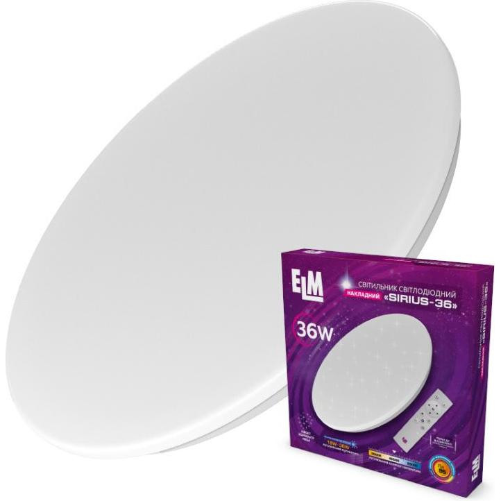 ELM Потолочный светильник LED Sirius-36 36W 3000-6500К IP20 белый (26-0074) - зображення 1