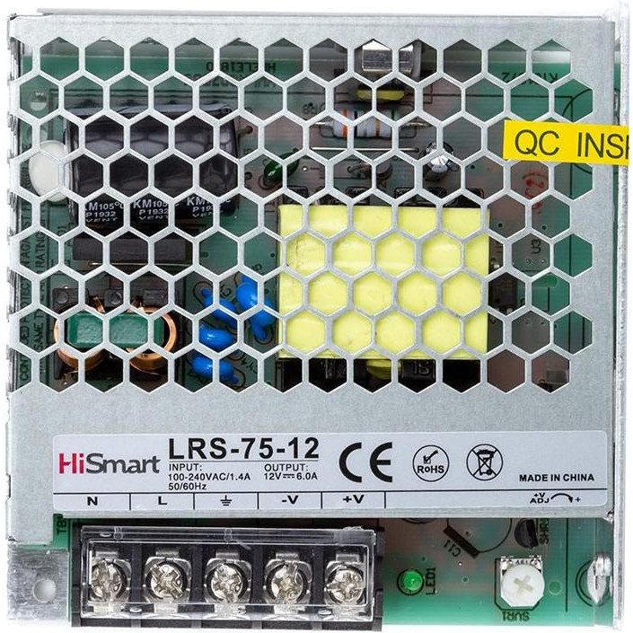 HiSmart 12V 6A 75W (LRS-75-12) - зображення 1