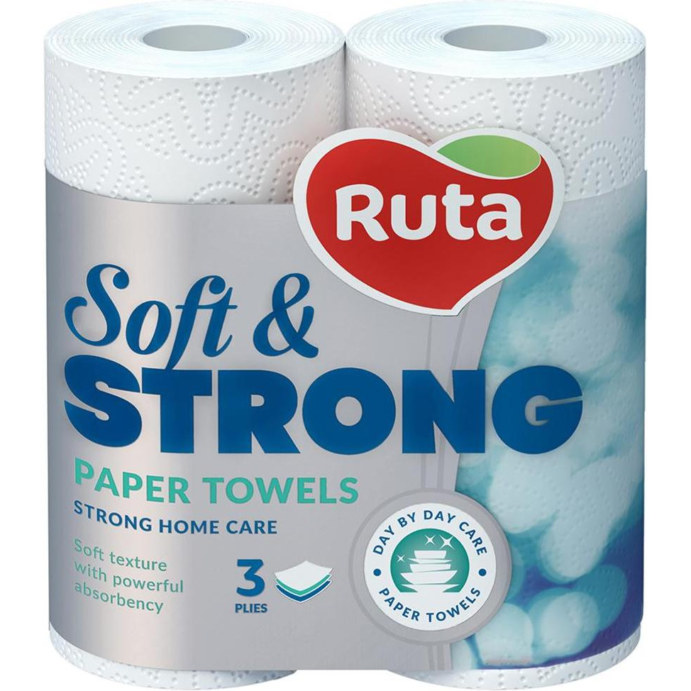 Ruta Бумажные полотенца Soft Strong трехслойная 2 шт. (4820023748651) - зображення 1