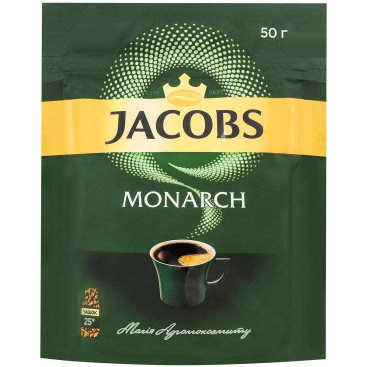 Jacobs Monarch растворимый 50 г пакет (4820206290106) - зображення 1