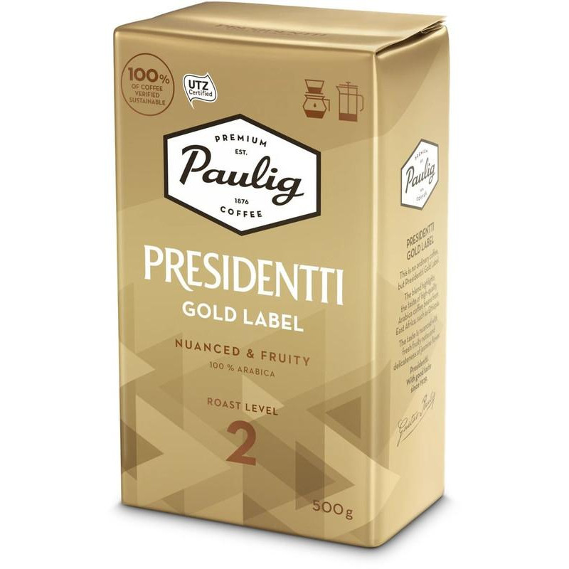 Paulig Presidentti Gold Label мелена 500 г (6411300161003) - зображення 1