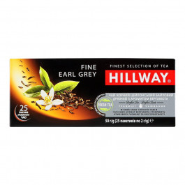   Hillway Чай чорний  Fine Earl Grey 50 г (25 шт. х 2 г) (619467) (8886300990072)