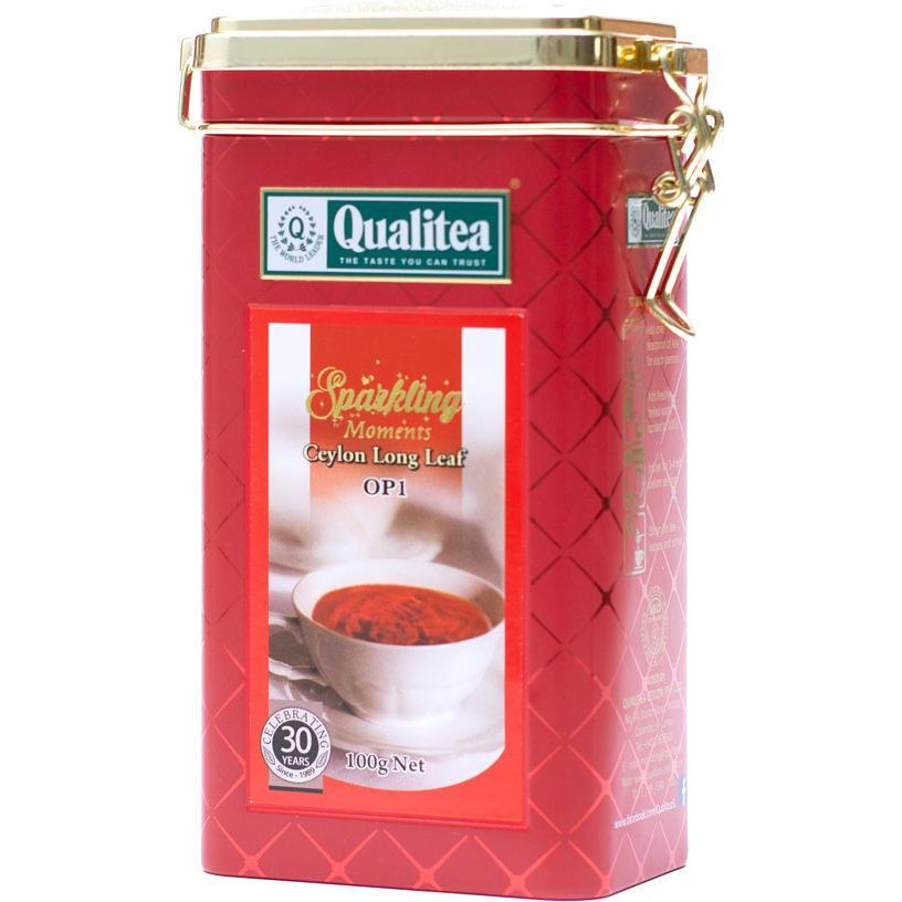 Qualitea Черный чай Sparkling moments крупный лист 100 г (4791014012573) - зображення 1