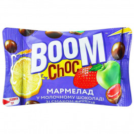   Boom Choc Драже  мармелад в молочному шоколаді 80 г (4820240032717)