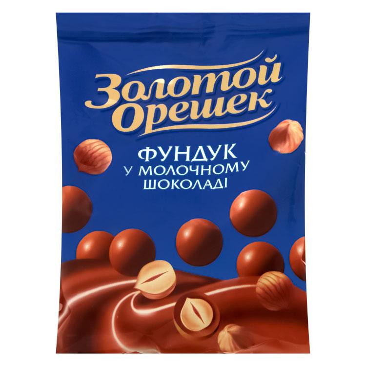 Millennium Драже  Golden Nut фундук у молочному шоколаді 100 г (4820005195244) - зображення 1