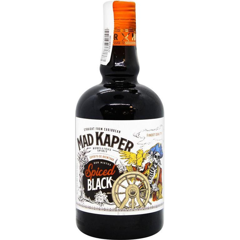 Mad Kaper Напій на основі рому  Rum Black Spiced, 0,7 л (5414145034854) - зображення 1