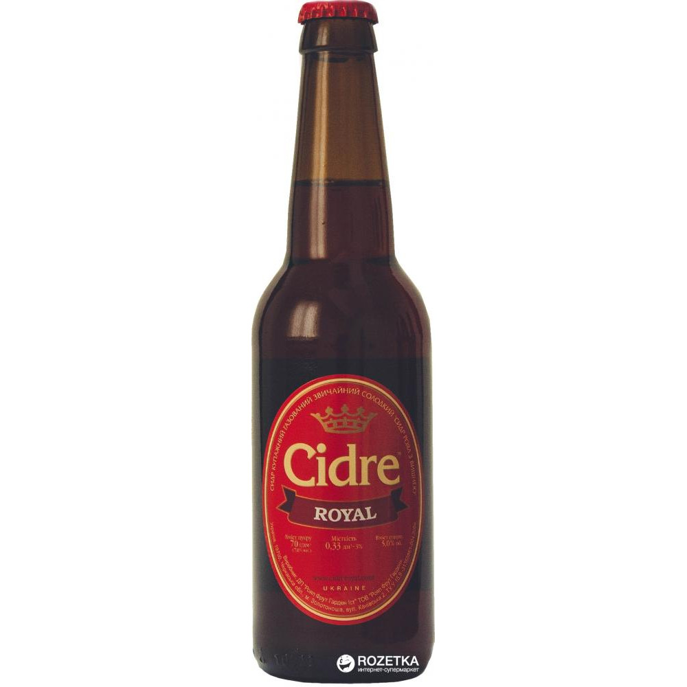 Cidre Royal Сидр купажний солодкий Cidre  Вишня, 5%, 330 мл (4820120800429) - зображення 1