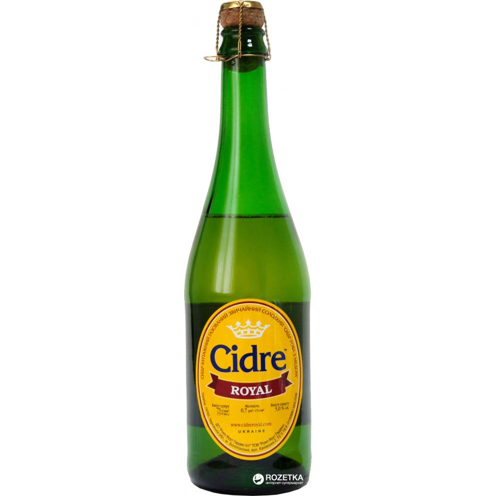 Cidre Royal Сидр купажний солодкий Cidre  з медом, 5%, 750 мл (4820120800368) - зображення 1