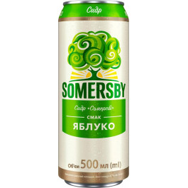 Somersby Сидр  яблуко, 4,7%, 0,5 л (908436) (4820000459891)