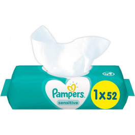   Pampers Детские Влажные Салфетки Sensitive 52 шт (8001841041391)