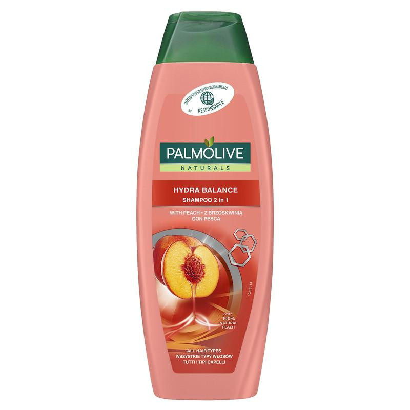 PALMOLIVE Шампунь  Naturals 2в1 з персиком 350 мл (8718951577008) - зображення 1