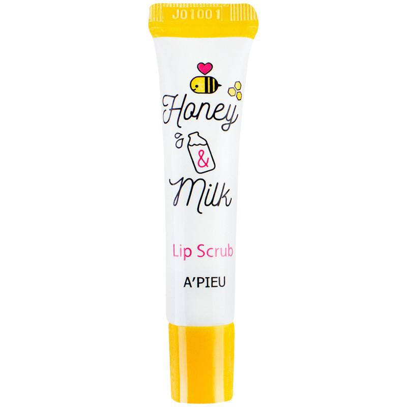 A'PIEU Скраб для губ  Honey & Milk Lip Scrub 8 мл (8806185745420) - зображення 1