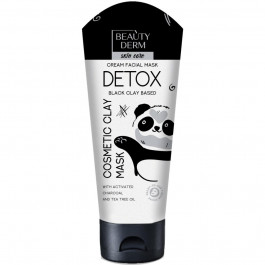 Beauty Derm Маска глиняна для обличчя  на основі чорної глини Detox 75 мл