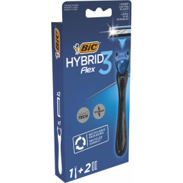   BIC Бритва  Flex 3 Hybrid з 2 змінними картриджами (3086123519114)