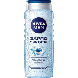   Nivea Гель для душа  Men Заряд чистоты мужской с очищающими микрочастицами 500 мл (4005900054319)