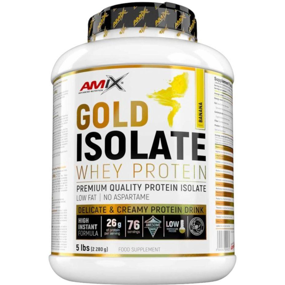 Amix Gold Whey Protein Isolate 2280 g /76 servings/ Banana - зображення 1