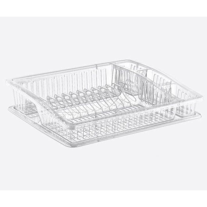 Dunya Сушка для посуду  Степ пластик Прозора (7106) (8696287071066) - зображення 1