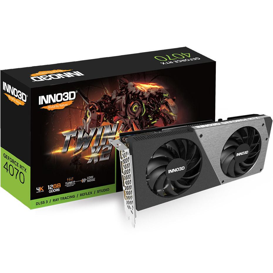 INNO3D GeForce RTX 4070 TWIN X2 (N40702-12D6-179063N) - зображення 1