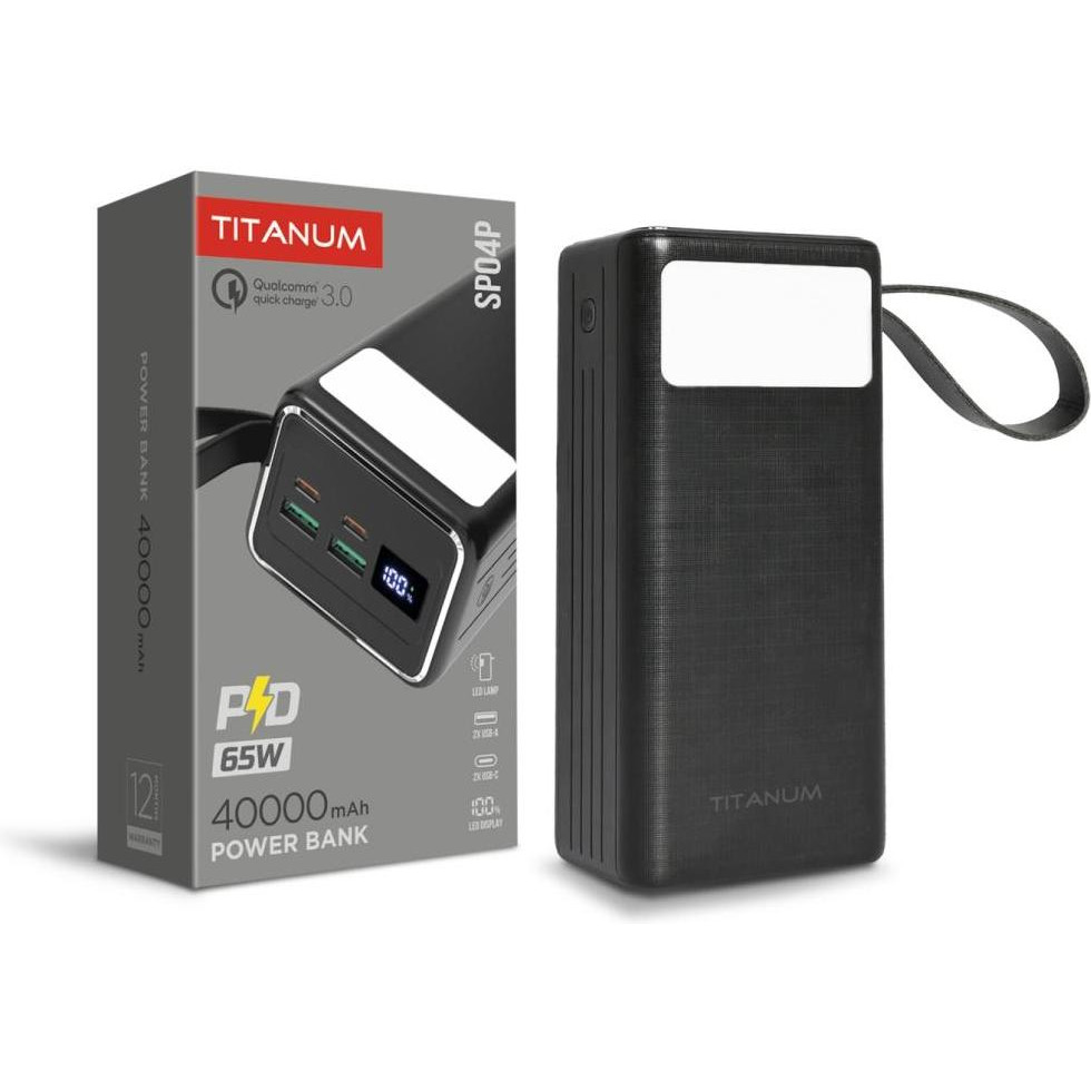 TITANUM SP04P 40000mAh 65W Black (TPB-SP04P-B) - зображення 1