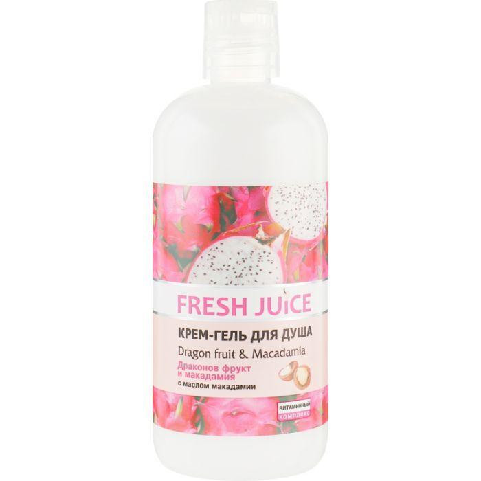 Fresh Juice Крем-гель для душа  Dragon fruit & Macadamia 500мл (4823015933868) - зображення 1