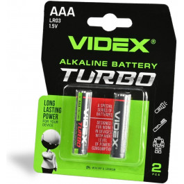   VIDEX AA bat Alkaline 2шт Turbo (24239)