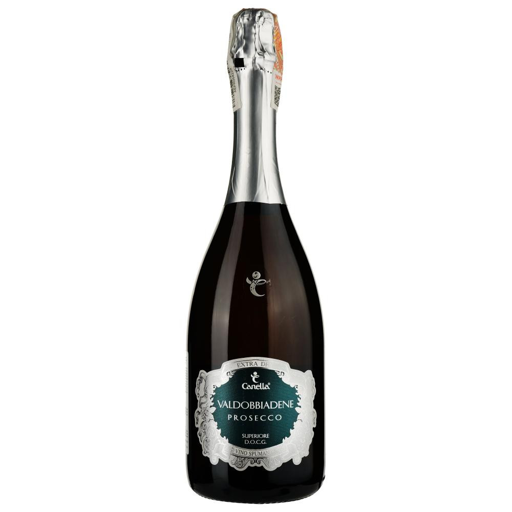 Canella Вино ігристе  Prosecco Extra-dry Sup Vald, 0,75 л (8006233101479) - зображення 1